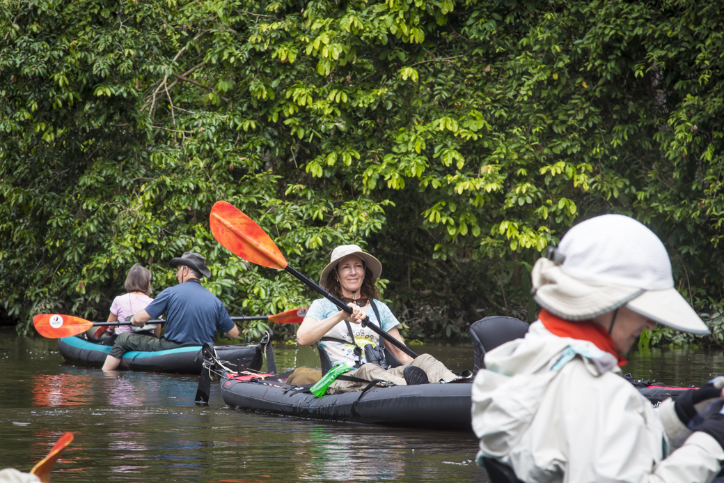 Teri Hannigan Kayaking in the Amazon
